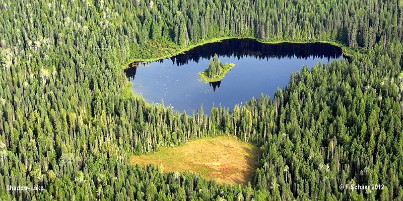 Horizonte 39.jpg - Shadow-Lake in southern Wells Gray Park, just a few steps beside the Park-road.    click here for Google Maps View   Position: N52°06'29" W120°11'13" Elev. 715m/2350 ft Camera: Nukon D200, Zoom at 45mm